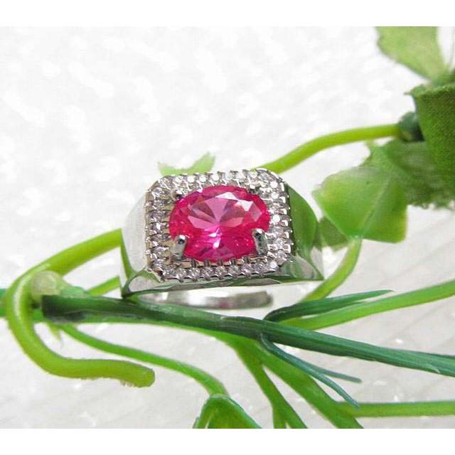 天然紅寶石戒指銀鑲嵌活圈內徑可調男戒女戒通透紅剛玉9*7mm通透顏色好最具保值增值潛力首選首飾飾品-細節圖3