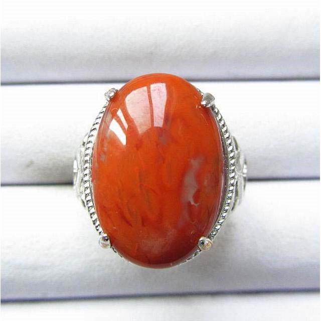 紅紅火火全滿肉*全美水頭足*極美美豔大戒面柿子紅南紅瑪瑙戒指18*14mm活圍活口鴻運當頭珠寶玉石寶石首飾飾品-細節圖2