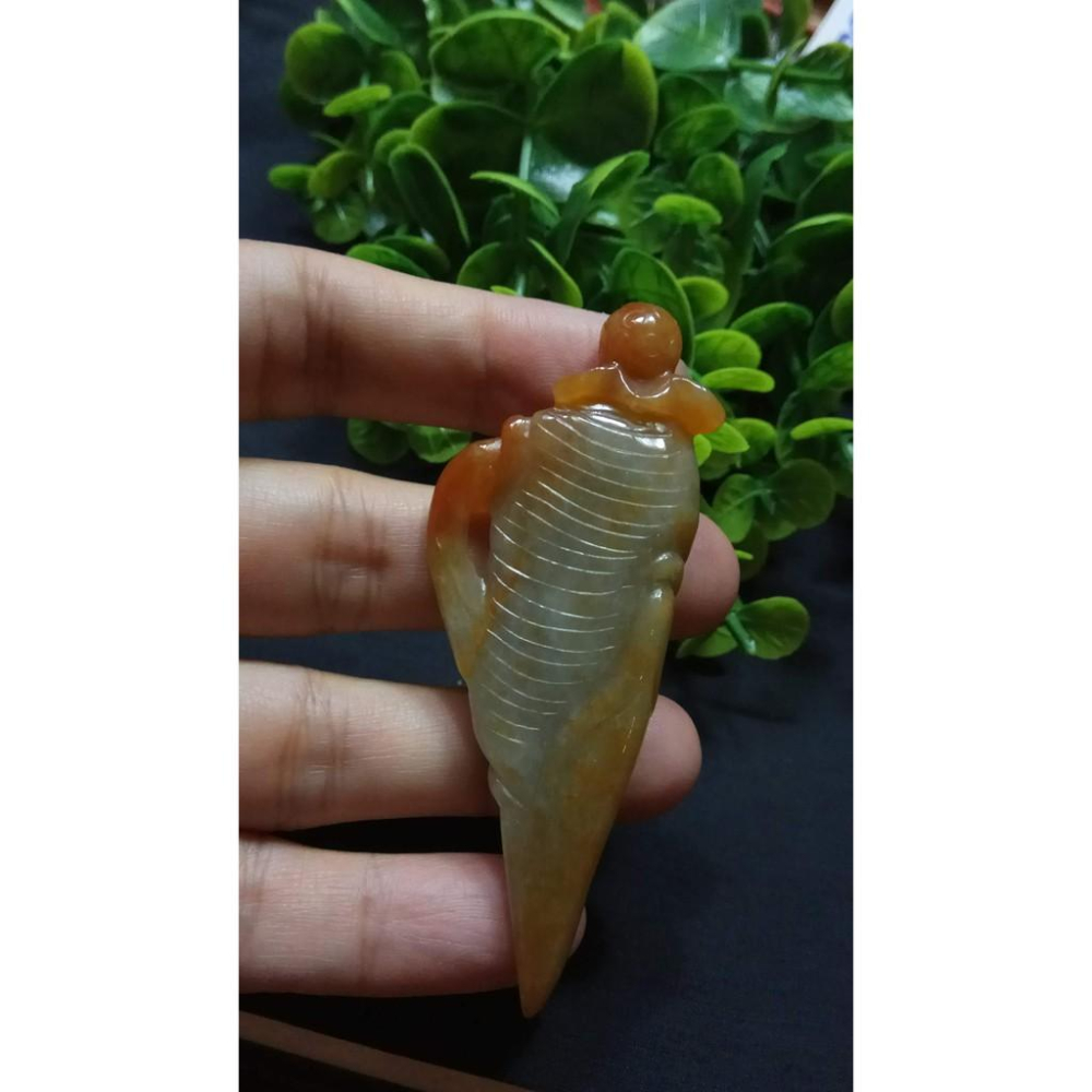 天然玉石硬玉緬甸玉正品A貨翡翠黃翡紅翡立體雙面鏤空精雕人生如意墬子吊墬玉墬掛件項墬手把件珠寶寶石首飾飾品-細節圖5