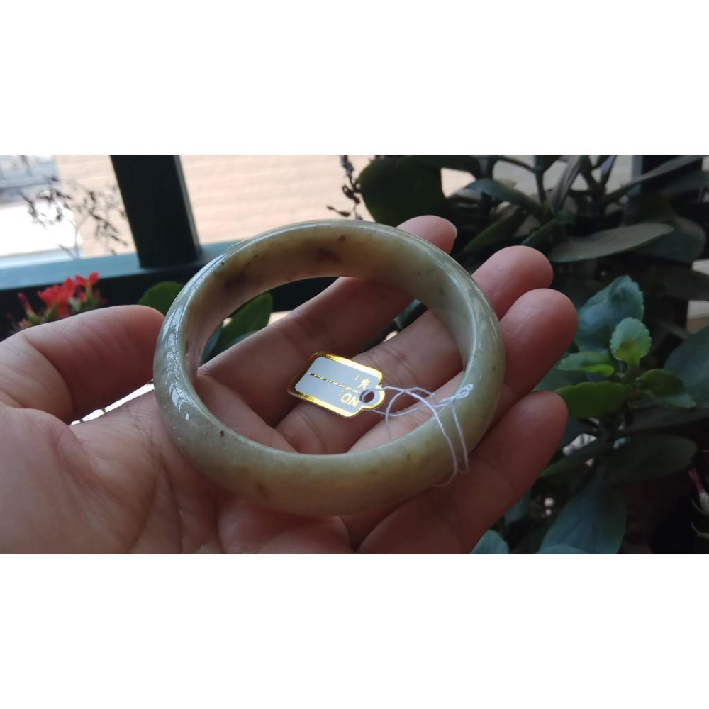 17.54圍天然緬甸玉硬玉翡翠A貨三彩冰黃翡灑金撒飄紅翡花冰潤手鐲玉鐲鐲子手環圓鐲細膩有種水珠寶玉石首飾飾品-細節圖3