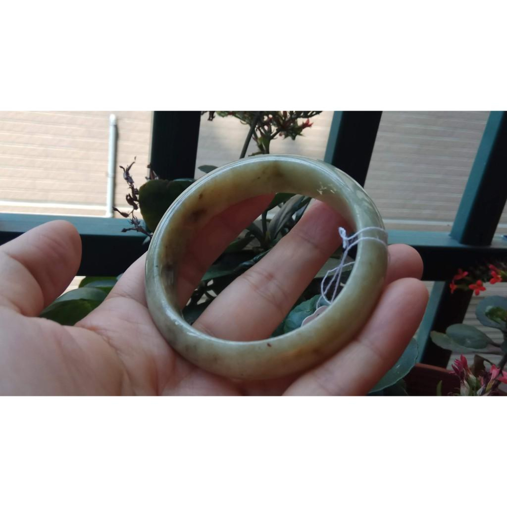 17.54圍天然緬甸玉硬玉翡翠A貨三彩冰黃翡灑金撒飄紅翡花冰潤手鐲玉鐲鐲子手環圓鐲細膩有種水珠寶玉石首飾飾品-細節圖5