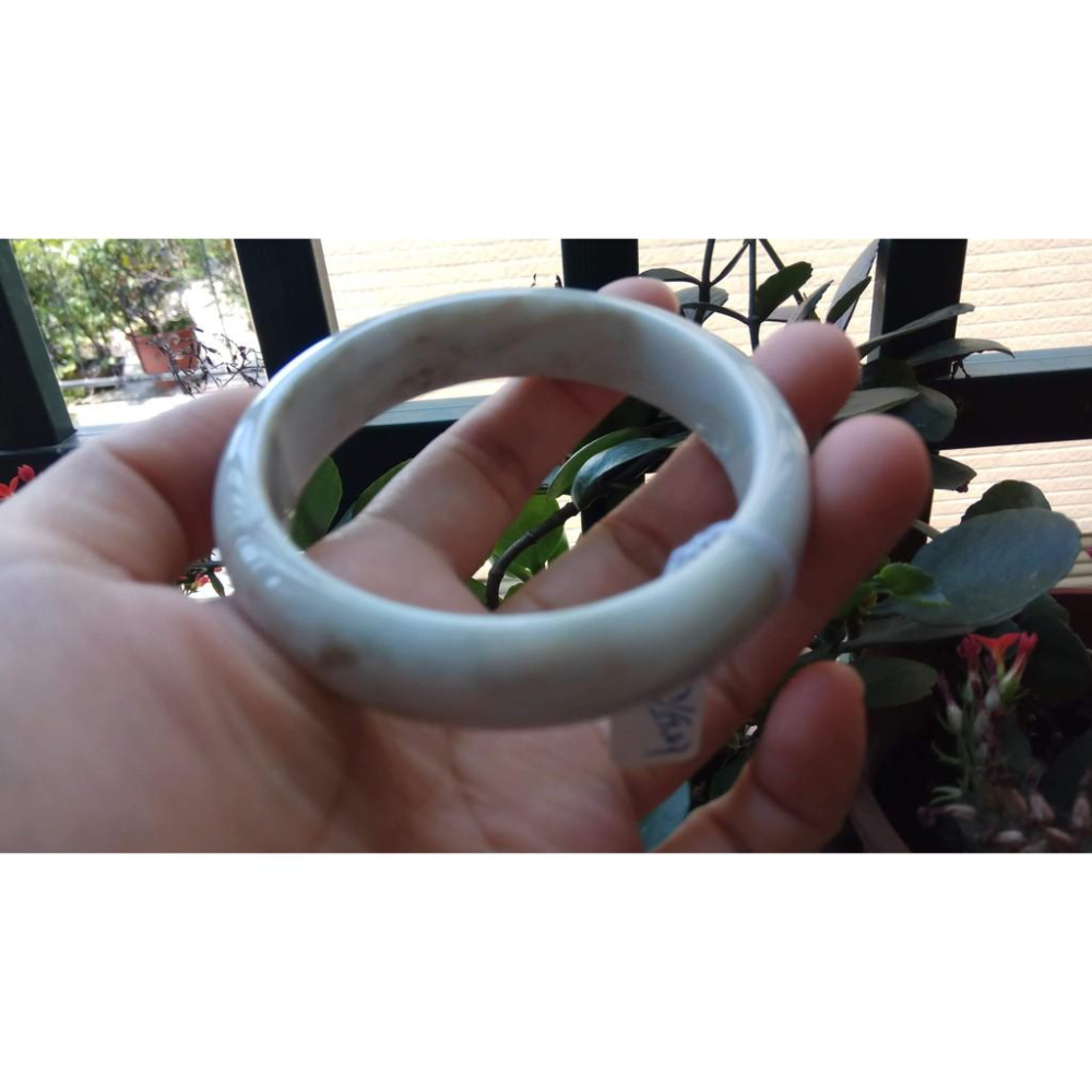 19.83圍天然緬甸玉硬玉翡翠A貨冰糯種春帶彩黃翡飄花冰潤手鐲玉鐲鐲子圓鐲細膩有種水珠寶玉石首飾飾品-細節圖2