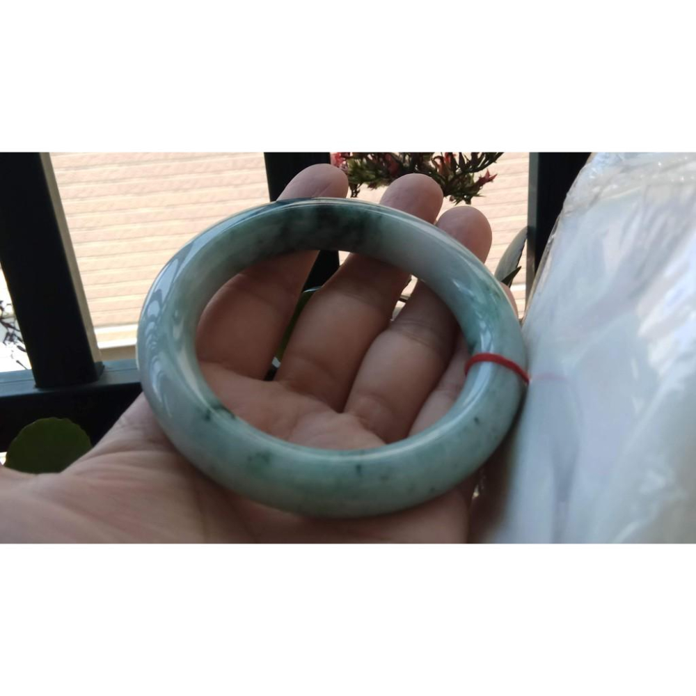 18圍天然緬甸玉硬玉翡翠A貨冰糯種辣綠飄花冰潤手鐲玉鐲鐲子圓骨鐲圓條細膩有種水珠寶玉石首飾飾品-細節圖5