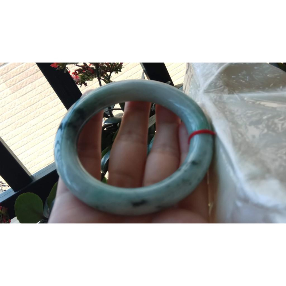18圍天然緬甸玉硬玉翡翠A貨冰糯種辣綠飄花冰潤手鐲玉鐲鐲子圓骨鐲圓條細膩有種水珠寶玉石首飾飾品-細節圖7