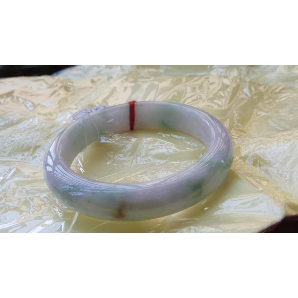 17.3圍天然緬甸玉硬玉翡翠A貨冰種紫羅蘭三彩辣綠飄花冰潤手鐲玉鐲鐲子圓鐲細膩有種水珠寶玉石首飾飾品-細節圖9