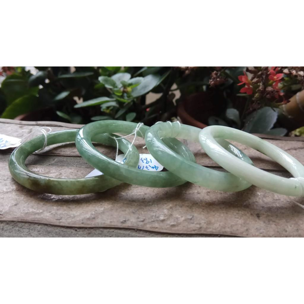 天然緬甸玉翡翠A貨冰糯種油青種滿綠紫羅蘭兒童手鐲玉鐲手環小孩寶寶鐲首飾飾品任選其一A組-細節圖2