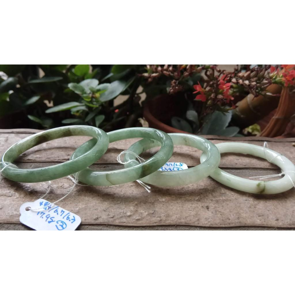 天然緬甸玉翡翠A貨冰糯種油青種滿綠紫羅蘭兒童手鐲玉鐲手環小孩寶寶鐲首飾飾品任選其一A組-細節圖3