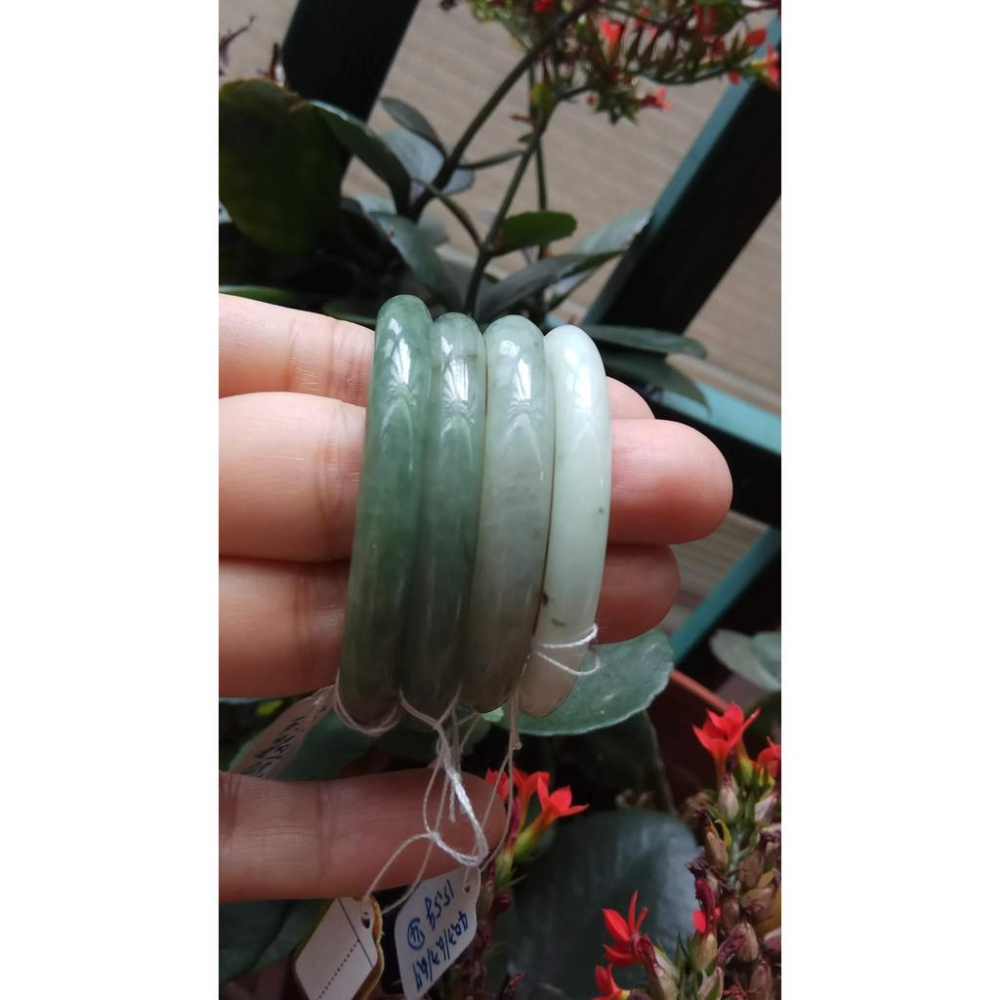 天然緬甸玉翡翠A貨冰糯種油青種滿綠紫羅蘭兒童手鐲玉鐲手環小孩寶寶鐲首飾飾品任選其一A組-細節圖5