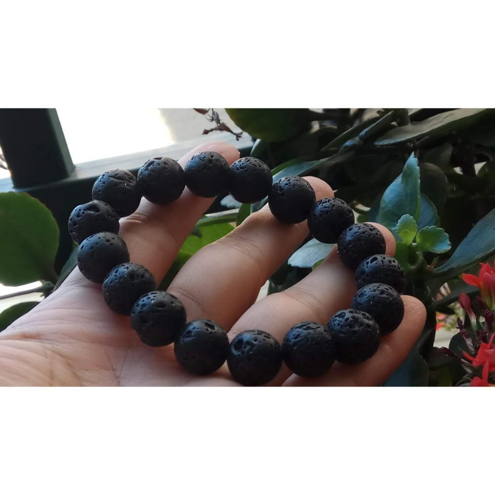 來自星星的你黑隕石原石單圓珠手鍊手串手鏈手男女款能量強大13mm/39.1g天然水晶珠寶玉石寶石首飾飾品-細節圖5