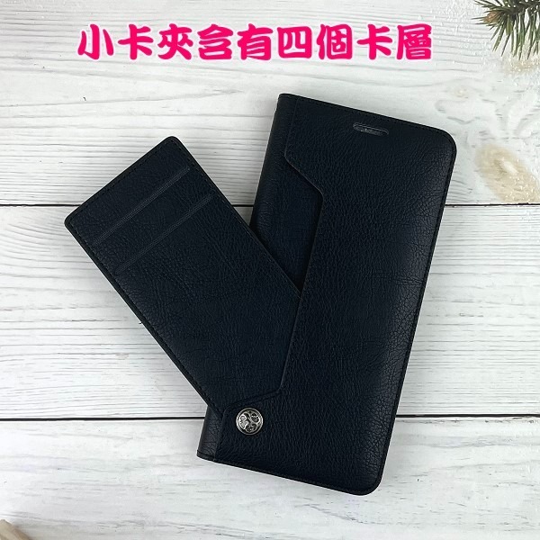 台灣製造 真皮隱式磁扣皮套 Samsung Galaxy A13 5G (6.5吋) 多卡層 磁吸式 真皮皮套 MIT-細節圖3