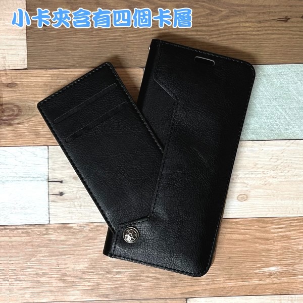 台灣製造 真皮隱式磁扣皮套 小米 12 Pro (6.73吋) 多卡層 磁吸式 真皮皮套 MIT-細節圖3