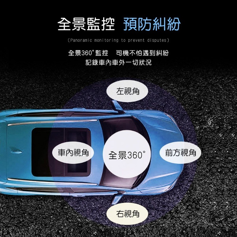HANLIN CAR360 創新360度全景行車記錄器 # 2156P 聯詠晶片-細節圖6