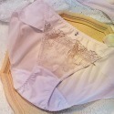 Lady 水漾旋律系列 刺繡中腰三角褲 L-XL(花漾粉/水漾藍/情漾灰)-規格圖1