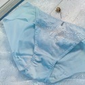 Lady 水漾旋律系列 刺繡中腰平口褲 M-XL(花漾粉/水漾藍/情漾灰)-規格圖3