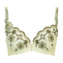 Lady 森林幻想曲系列 刺繡深線內衣 B-F罩(晶葉綠/晶鑽白)-規格圖4
