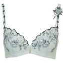 Lady 水月花舞系列 刺繡深線內衣 B-F罩(水漾藍/香檳金)-規格圖2