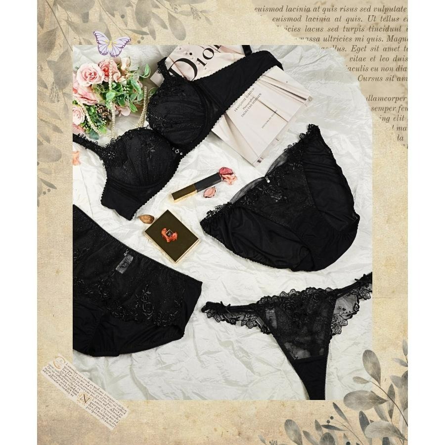 Lady 綺幻戀語系列 刺繡低腰平口褲 M-XL(綺幻黑)-細節圖7