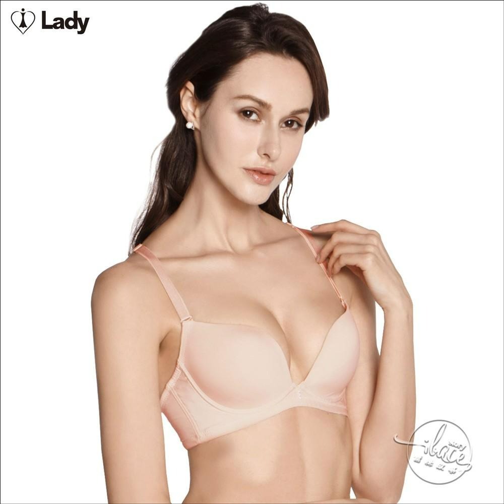 LADY 秘密情人系列 素面無痕深線內衣 B-E罩(搖滾黑 /  蜜桃紅 / 靚粉膚)-細節圖3