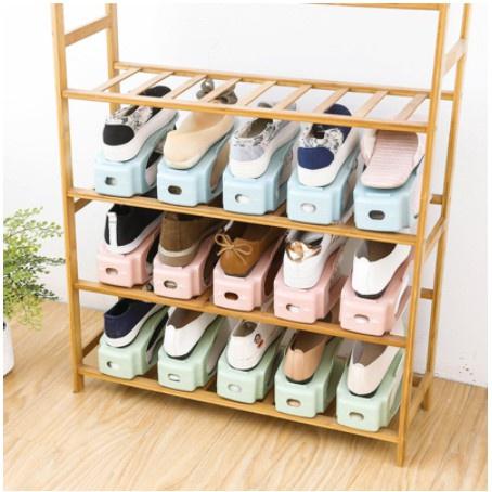 北歐風 雙層鞋架 可調式 鞋架 日式 收納鞋架馬卡龍色 北歐風格 鞋盒【台灣現貨 A118】-細節圖7
