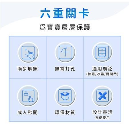 兒童安全鎖 兒童安全扣 防護鎖 櫥櫃鎖 多功能安全鎖 冰箱鎖 安全鎖【A003】-細節圖4