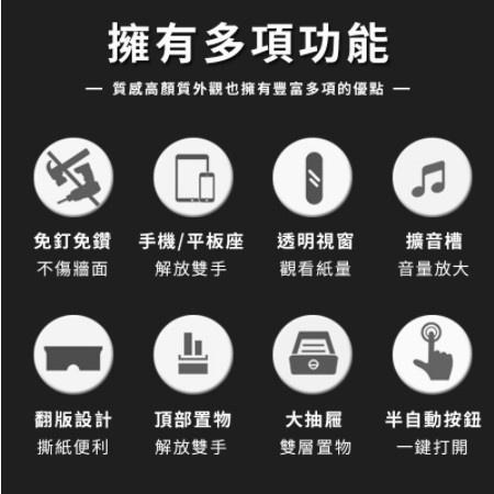 🍀若隱百貨🍀北歐風 廁所衛生紙盒 紙巾盒 衛生紙置物架 廁所置物架 浴室置物架 面紙盒 紙巾架【A024】-細節圖2