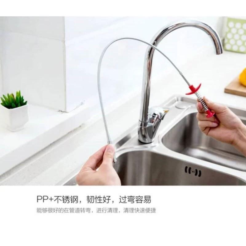 水管清理夾 管道疏通夾 水管疏通神器 毛髮清理器 通水管 通管器 清理鉤 廚房堵塞取物器 下水道疏通器-細節圖6