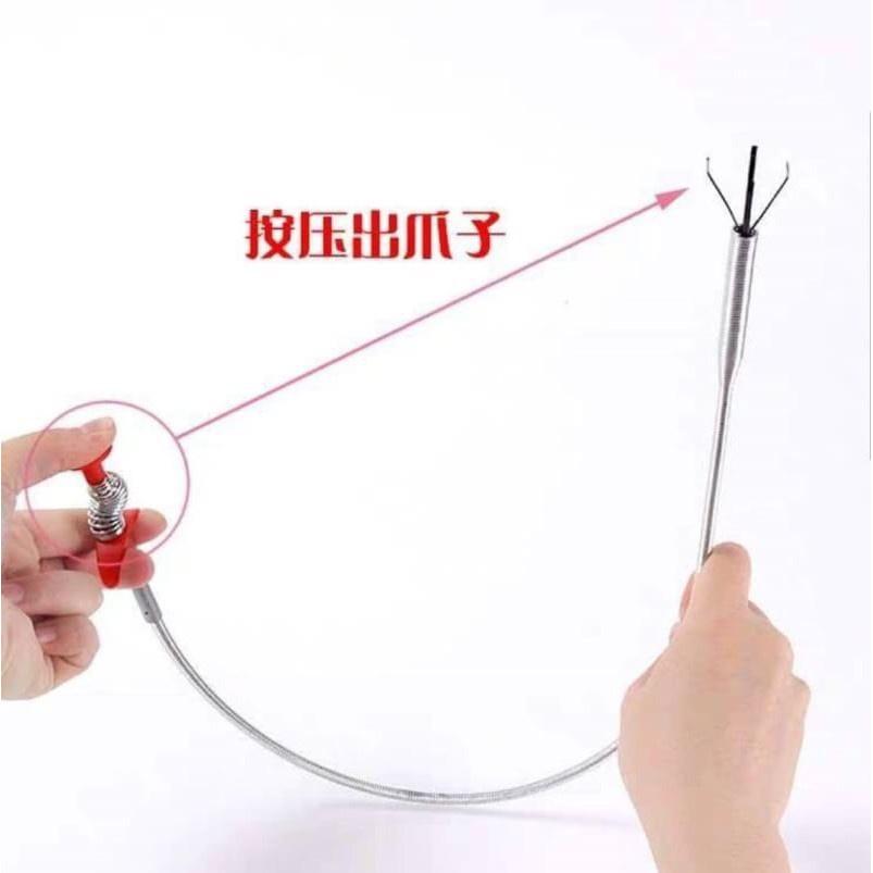 水管清理夾 管道疏通夾 水管疏通神器 毛髮清理器 通水管 通管器 清理鉤 廚房堵塞取物器 下水道疏通器-細節圖7