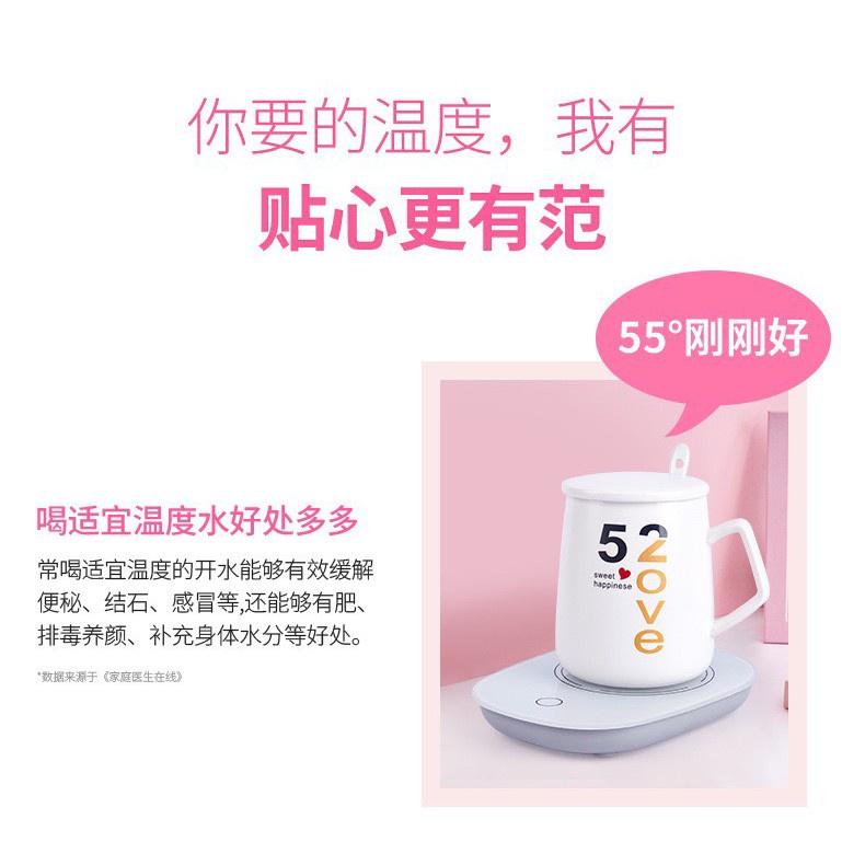 🍀若隱百貨🍀 55℃恆溫自動保溫杯墊 55度c 恆溫自動保溫杯墊 保溫杯墊 （USB供電）-細節圖4