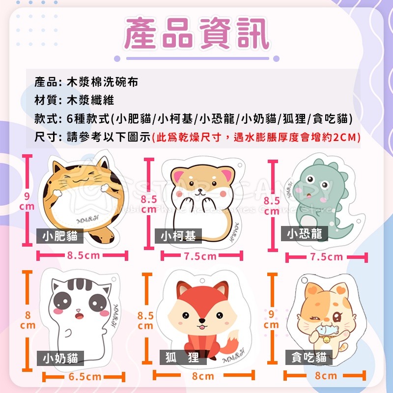 木漿棉洗碗布 菜瓜布 木質纖維洗碗布 造型洗碗海棉 壓縮木漿海綿 洗碗棉 抹布 洗碗巾 吸水海棉【A14-細節圖8