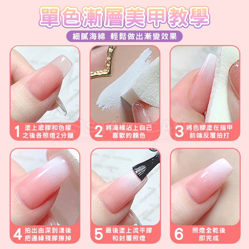 《10入》美甲六角海綿 清潔海綿 洗筆海綿 除膠海綿 美甲工具 美甲材料 海綿 無絮海棉 漸層 暈染 六角【A284】-細節圖5