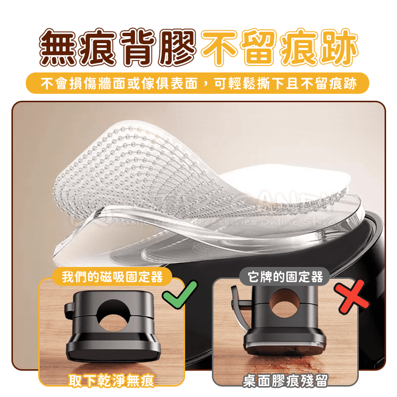 磁吸式固定器 電線固定器 充電線收納 磁吸理線器 固線器 整線器 整線扣 收線器 集線器【A435】-細節圖3