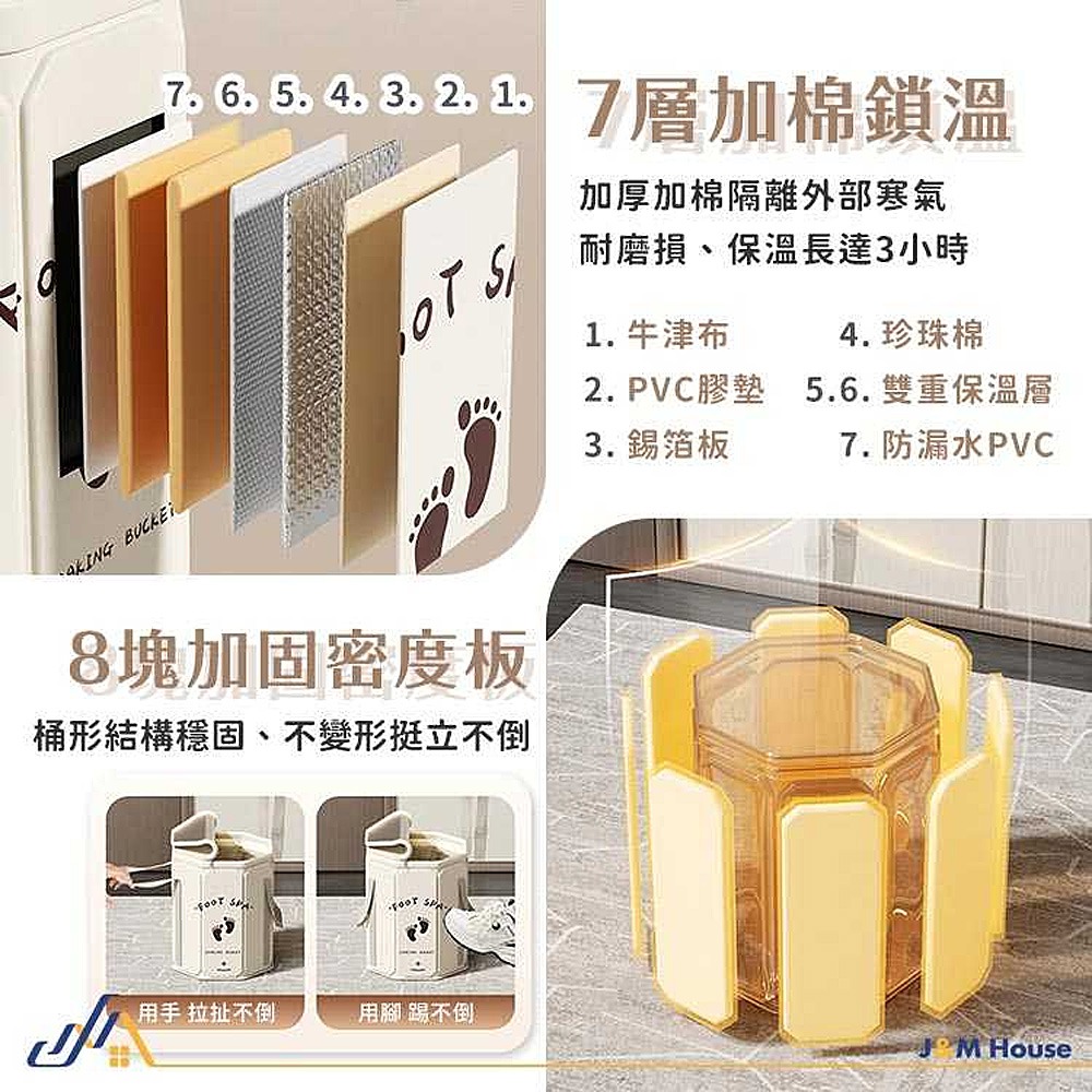 泡腳桶 折疊泡腳桶 泡腳 加蓋折疊泡腳袋 過膝泡腳桶 足浴桶 防傾倒泡腳桶 升級加厚 附收納袋-細節圖4