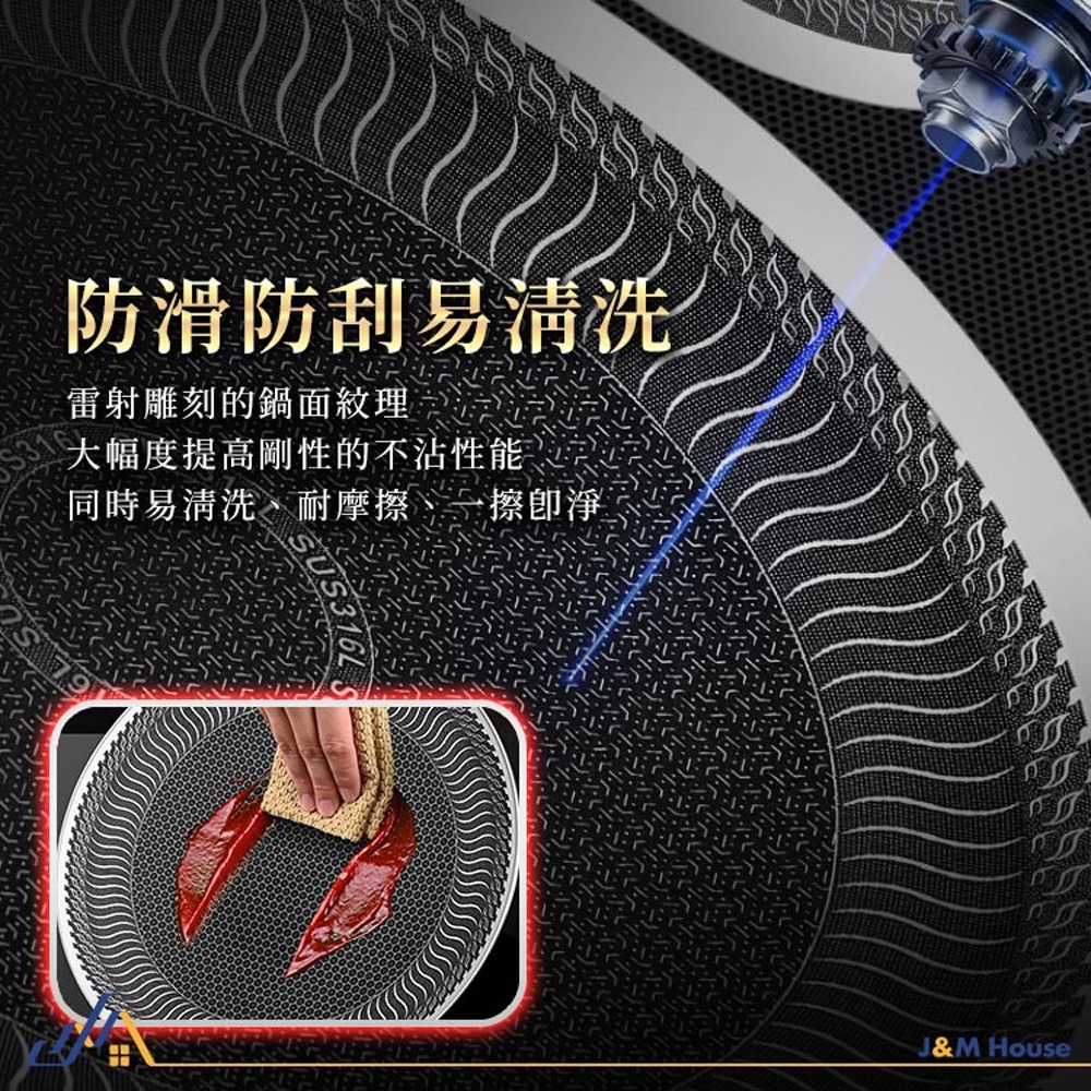 316不銹鋼不沾烤盤 燒烤盤 煎烤盤 無塗層 卡式爐電磁爐烤盤 露營烤盤-細節圖6