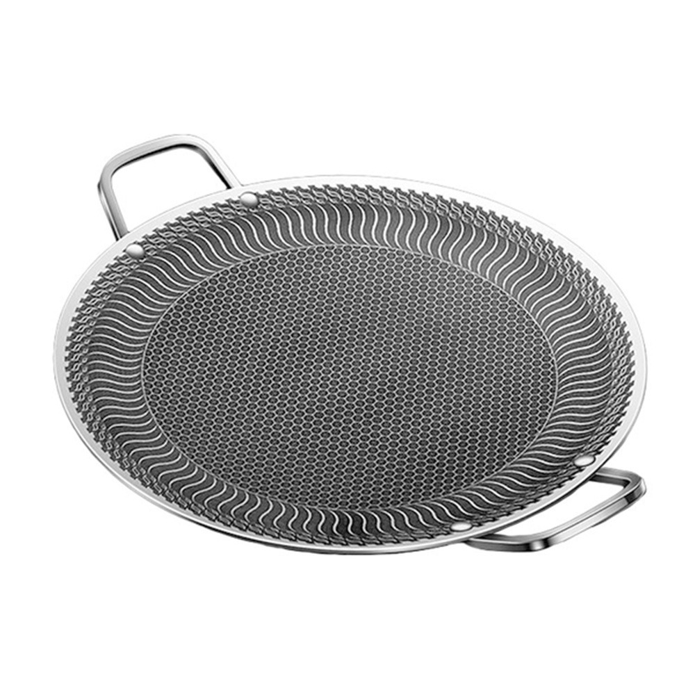 316不銹鋼不沾烤盤 燒烤盤 煎烤盤 無塗層 卡式爐電磁爐烤盤 露營烤盤-規格圖9