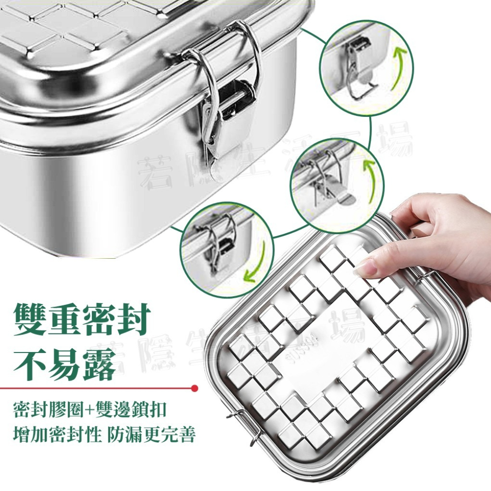 分隔便當盒 大容量餐盒 304不鏽鋼便當盒 減醣餐盤 餐盒 餐盤 學生便當盒 飯盒 分隔餐盤 保鮮盒-細節圖4