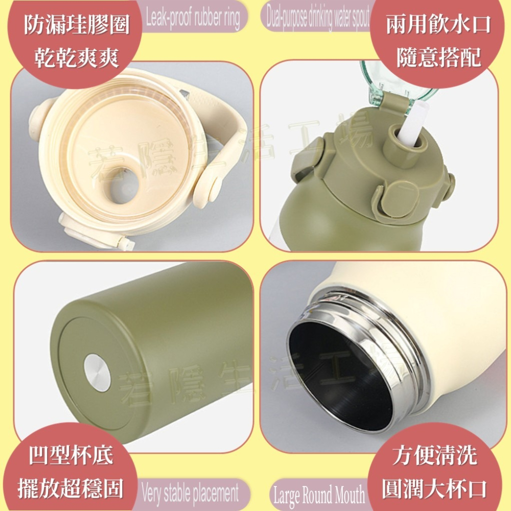 316不鏽鋼保溫瓶 醫療級不銹鋼 保溫杯 1000ml/1300ml/1700ml 大容量水瓶 水壺 環保杯-細節圖7