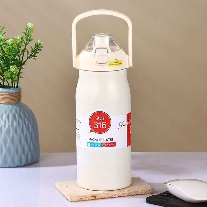 316不鏽鋼保溫瓶 醫療級不銹鋼 保溫杯 1000ml/1300ml/1700ml 大容量水瓶 水壺 環保杯-規格圖8