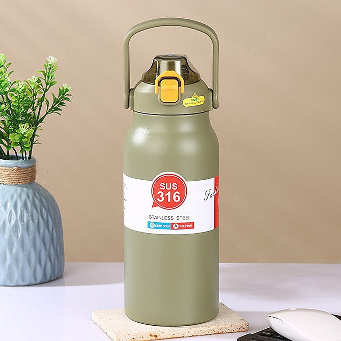 316不鏽鋼保溫瓶 醫療級不銹鋼 保溫杯 1000ml/1300ml/1700ml 大容量水瓶 水壺 環保杯-規格圖8