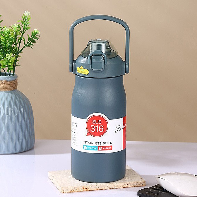 316不鏽鋼保溫瓶 醫療級不銹鋼 保溫杯 1000ml/1300ml/1700ml 大容量水瓶 水壺 環保杯-規格圖8