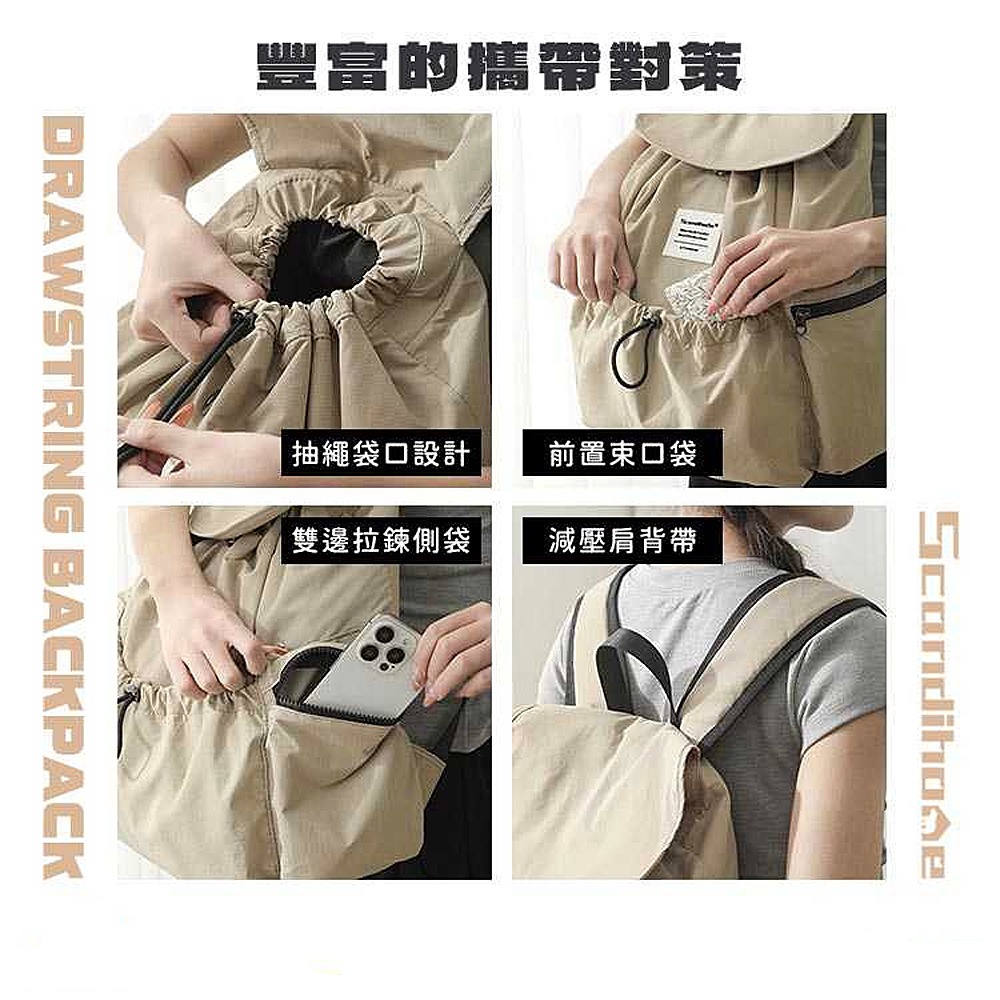 休閒時尚雙肩包 旅行後背包 輕量後背包 超輕極簡防潑後背包 休閒後背包 後背包 登山包 電腦包-細節圖5