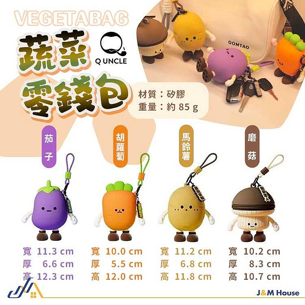 蔬菜娃娃耳機零錢包 拉鍊零錢包 迷你收納包 零錢包 耳機包 包包掛飾吊飾-細節圖7