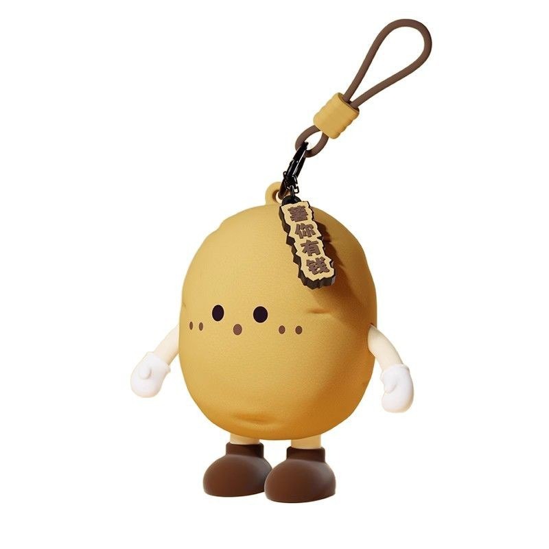 蔬菜娃娃耳機零錢包 拉鍊零錢包 迷你收納包 零錢包 耳機包 包包掛飾吊飾-規格圖7