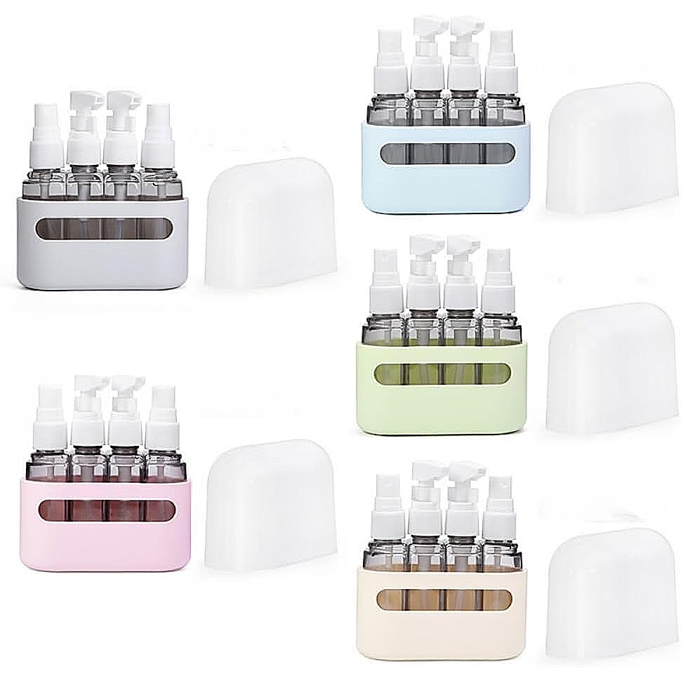 【生活選】四合一分裝瓶 旅行瓶套裝 乳液瓶 噴霧瓶 樣品瓶 護膚品 化妝品 空瓶 旅行瓶罐裝套裝-細節圖8