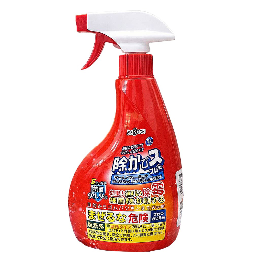 【生活選】日本 isekaori 浴室除霉噴霧 400ml 清潔必備 防霉噴霧 除黴噴霧 紅噴頭 去黴劑 浴室清潔劑-細節圖2