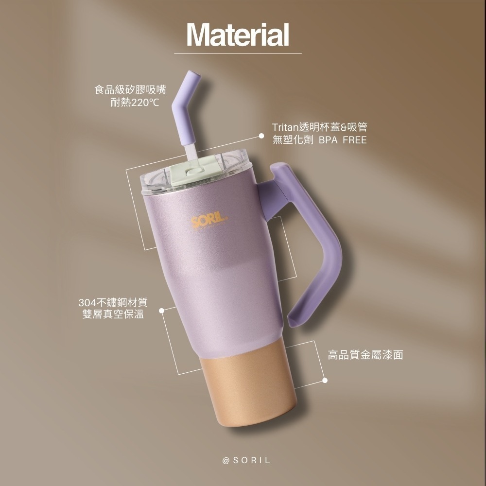 SORIL玩轉手把隨行杯950ml-細節圖6
