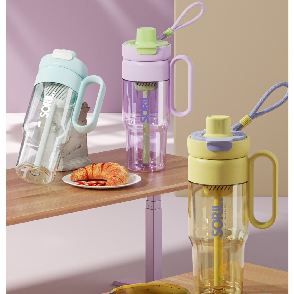 SORIL小帽防塵蓋吸管杯850ml-細節圖5