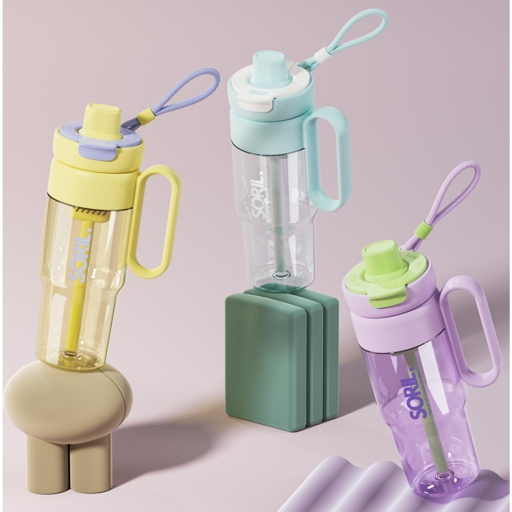 SORIL小帽防塵蓋吸管杯850ml-細節圖6