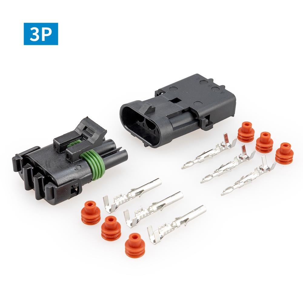 汽車防水接頭 2.5mm 汽車防水連接器 線束插頭 汽車防水插頭 汽車防水線 汽車線束接頭 防水插頭-細節圖3