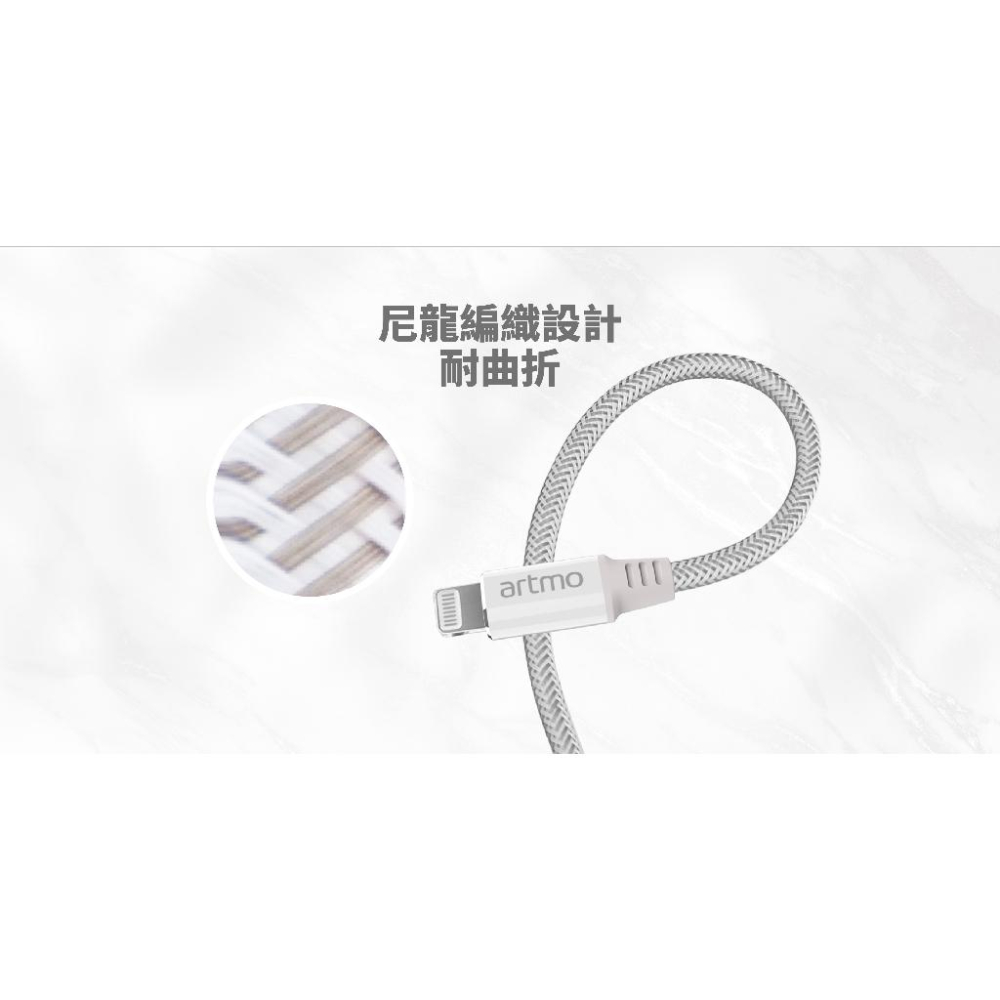 (台灣現貨 當天出貨)【artmo官方】USB-C to Lightning充電線 Iphone-細節圖2