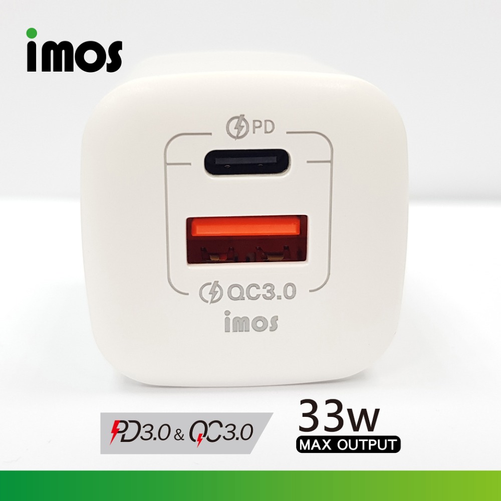 IMOS GaN 35w 氮化鎵 雙孔 PD QC PPS 保固 快充 充電頭 插頭 旅充 充電器-細節圖4